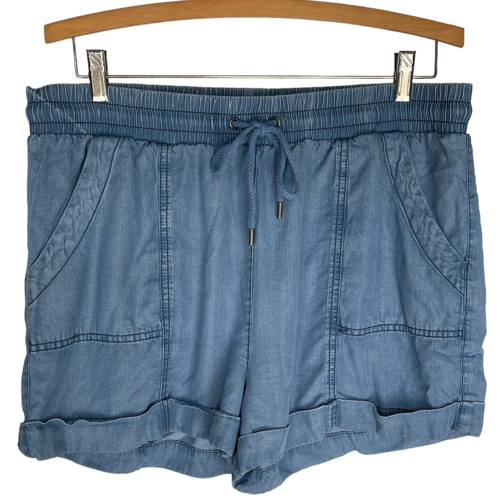 Universal Thread Drawstring Shirts Blue Women's L